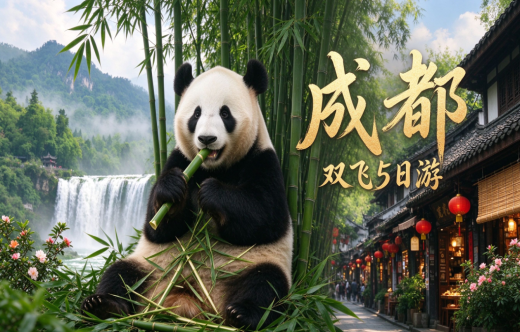 日照旅行社,秋假【成都双飞】5日游